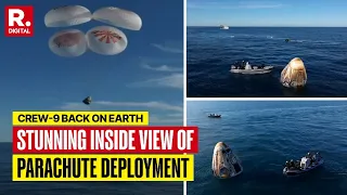 Breathtaking Video Captures Exact Moment Drogue Parachutes Are Deployed During Splashdown