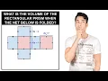 Can you find the volume of the rectangular prism created from the net