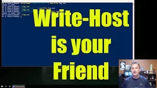 How to use Write-Host for PowerShell