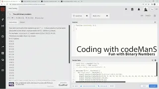 Codewars 7 kyu Fun with Binary Numbers JavaScript