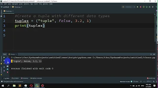 How to Create a tuple with different data types in Python