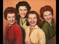 Download Lagu The Chordettes - To Know Him Is To Love Him (Take 7 \u0026 8) - (c.1959).