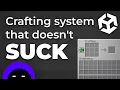 I created a Crafting system that dosen t SUCK Unity Devlog 2