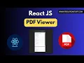 React JS PDF Viewer Easy and Quick Example