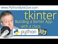 Building a tkinter App with a class