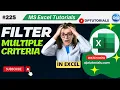 Master Excel s FILTER Function with Multiple Criteria Advanced Tutorial