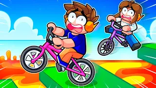 Download O CHÃO É LAVA de BICICLETA no Roblox! MP3