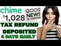GOOD NEWS CHIME EARLY TAX RETURN REFUND DIRECT DEPOSITED