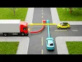 Download Lagu Which CAR Should PASS the Intersection FIRST? USA Driving Tests and Road Rules