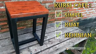 Download Simpel banget// Cara Membuat kursi cafe minimalis dari besi holo dan kayu MP3
