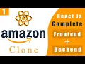 Amazon clone with react js and CommerJs Complete ecommerce with Backend