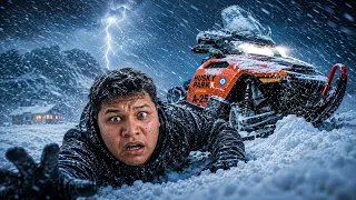 QUEDAMOS ATRAPADOS EN LA NIEVE DURANTE 24 HORAS 🥶 🏍️  || Franco Gómez