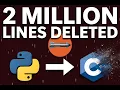 I Deleted 2 000 000 Lines of Code And Made Python Faster