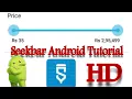 Seek Bar android tutorial Sketchware Tutorial