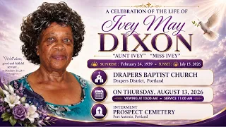 Celebration of Life for Ivey May Dixon