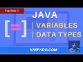 How Variables and Datatypes work in Java with Real World Example - Easy Explanation from Karpado com