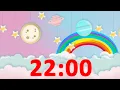 22 Minute Countdown Timer Rainbow for Kids with Alarm and Fun Music