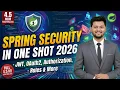 Master Spring Security In One Shot 2026 JWT OAuth2 Authorization Roles More