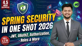 Master Spring Security In One Shot 2026 JWT OAuth2 Authorization Roles More