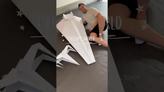 THE BIGGEST STAR WARS ORIGAMI STAR DESTROYER | DIY STAR DESTROYER ORIGAMI TUTORIAL STAR WARS COSPLAY