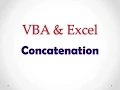 VBA Excel Lesson 2 Concatenation