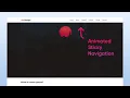 Animated Sticky Navigation Menu on Scroll HTML CSS JS
