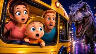 RODA BUS BERPUTAR… TIBA-TIBA MAINANNYA JATUH! 😱🚌 | Wheels on the Bus Bahasa Indonesia
