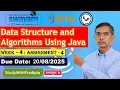 Data Structure and Algorithms Using Java Week 4 Assignment Answers NPTEL l July 2025