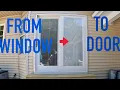 How to Convert a Window into a Sliding Glass Door