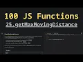 25 getMaxMovingDistance Solving 100 JS Functions