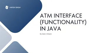 Mastering ATM Interface Design Task 3 Breakdown Oasis Infobyte Internship