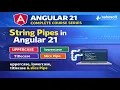 String Pipes in Angular 21 uppercase lowercase titlecase slice Pipe in Angular