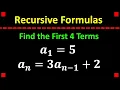 Generating Terms From a Recursive Formula
