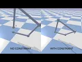 Create Constraint in Pybullet Four-bar Kinematic Loop