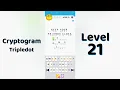 Cryptogram Tripledo Level 21 Solutions Logic Puzzle Game Mini Boss