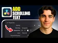 How to Add Horizontal News Scrolling Text to in DaVinci Resolve Tutorial 2026