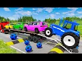 Download Lagu Flatbed Truck Mcqueen | Transportation with Truck - Pothole vs Car #44 - BeamNG.Drive
