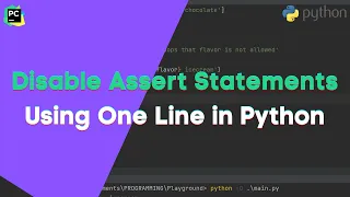 Disable Assertions In Python With This One Line Of Code