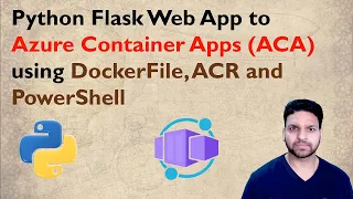Deploy Python Flask Web App to Azure Container Apps Dockerfile ACR VSCode and PowerShell