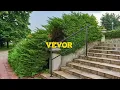 VEVOR Adjustable Aluminum Handrail Perfect 3-4 Step Outdoor Railing for Safety