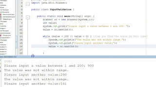 CISC 190 Section 4 3 Using while Loop for Input Validation