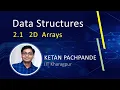 Data Structures - 2 1 2D Arrays Row Major Order Column Major Order