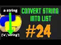 How to Convert a String into a List in Python with Split Method