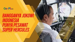 Jajal Kokpit Pesawat Super Hercules, Jokowi: Ini Sangat Canggih