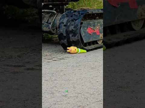 Slime vs Excavator #test #experiment #asmr