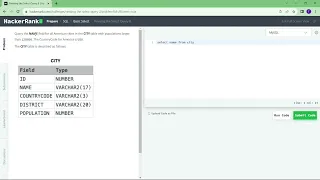 Hackerrank SQL Problems Tamil Level - Easy