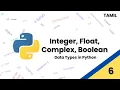 Integer Float Complex Boolean Data type in python - Tamil Techtors