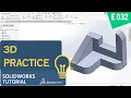 SolidWorks 3D Modeling Practice Basic Part Modeling for Beginners