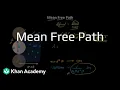 Mean free path Kinetic theory Grade 11 Physics Khan Academy