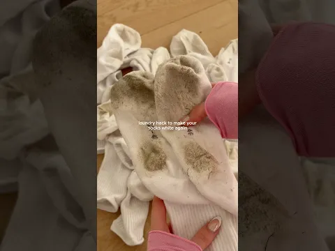 laundry hack for white socks ππ #shorts #cleantok #cleaningmotivation #laundryhack #cleaninghacks